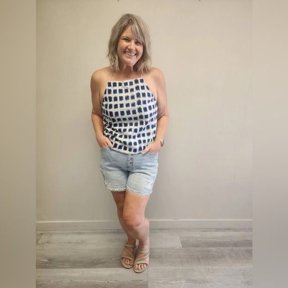 Free People Luau Lessons Ikat Tank Top - Size Large - Picture 2 of 5